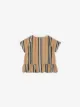 Burberry Kids تيشيرت مخطط بألوان متباينة