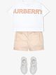 الصورة 2 من Burberry Kids تيشيرت بشعار شبك