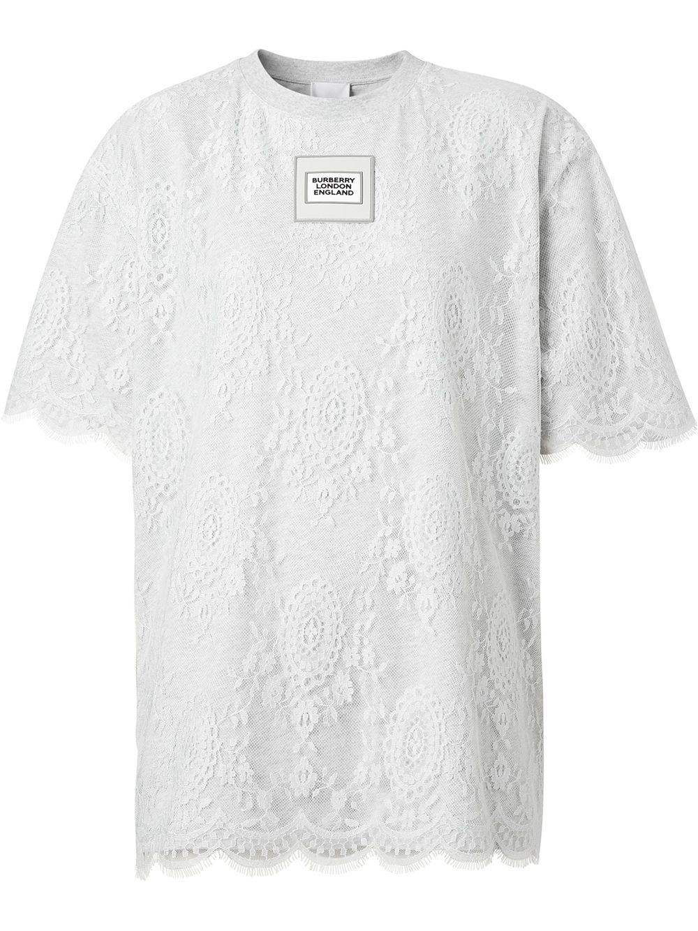 BURBERRY LACE OVERLAY T-SHIRT