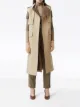 Burberry sleeveless monogram-lined trench coat