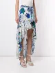 Camilla White Moon print asymmetrical skirt