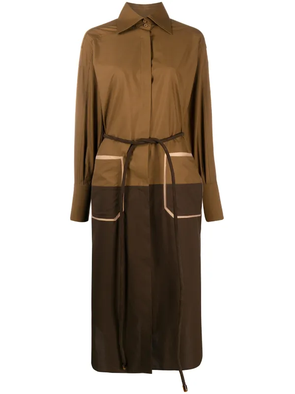 belted shirt dress