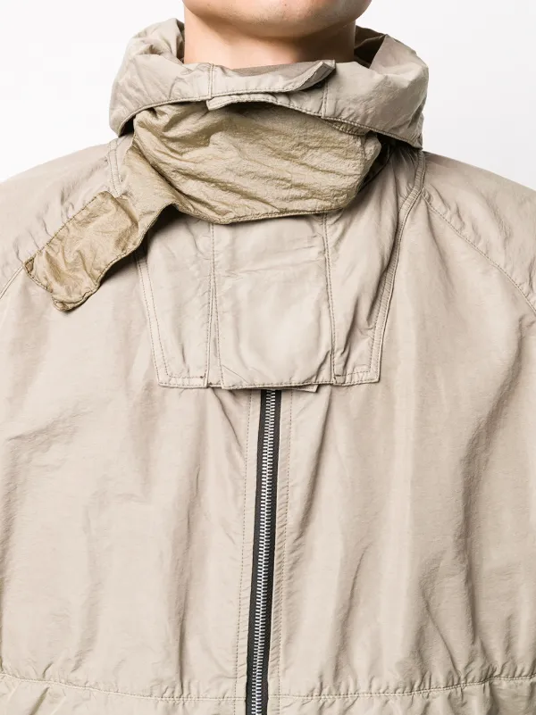 short hooded rain jacket