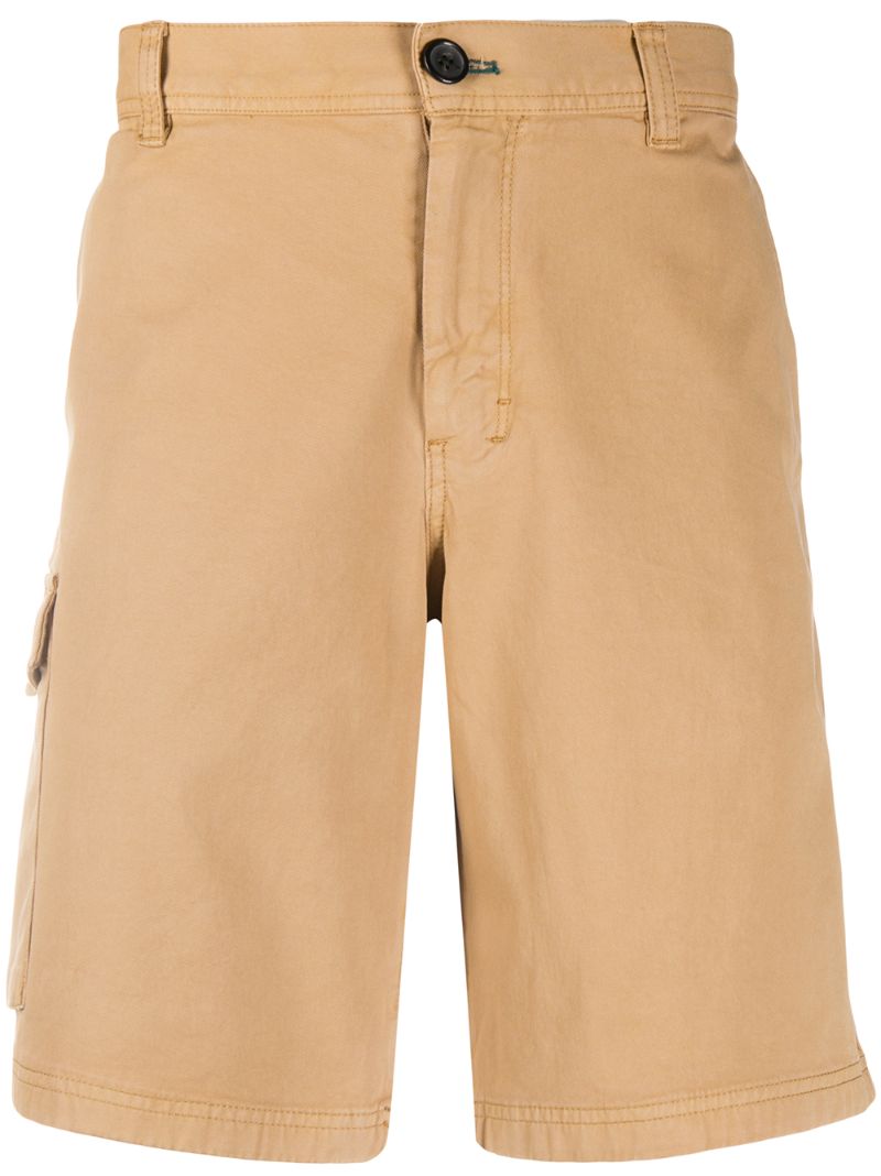 Shop Ps By Paul Smith Tailored Cargo Shorts In Neutrals