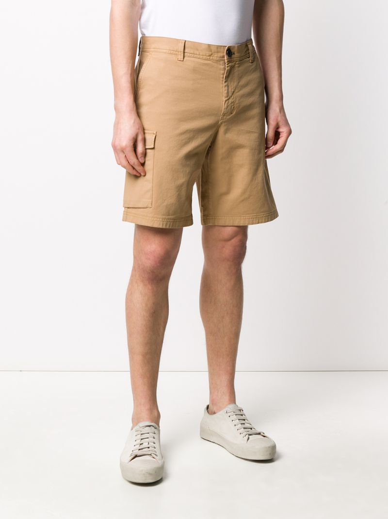 Shop Ps By Paul Smith Tailored Cargo Shorts In Neutrals