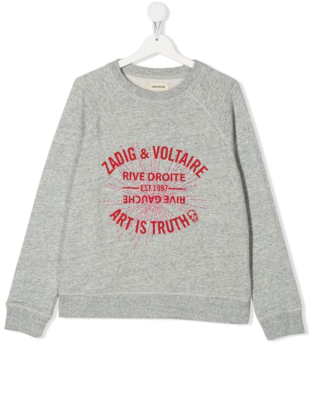 фото Zadig & voltaire kids толстовка с кристаллами