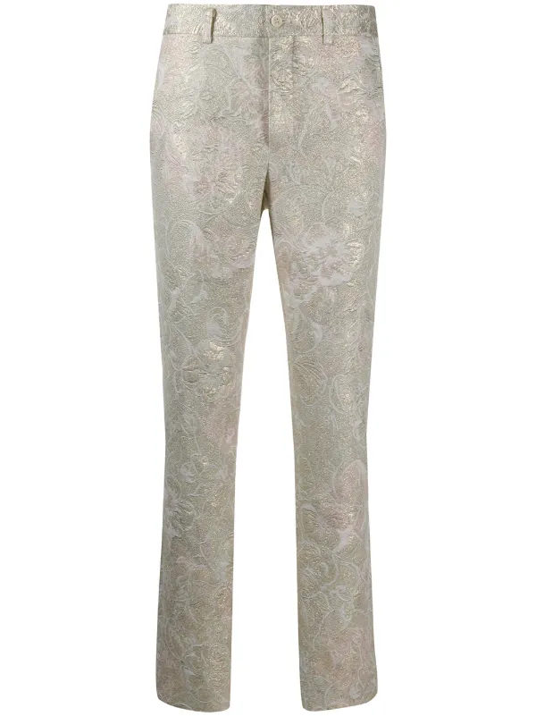 patterned skinny pants