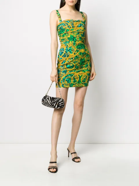 versace leopard dress