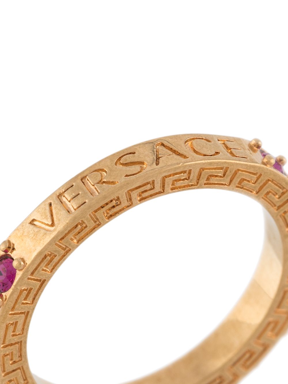 фото Versace декорированное кольцо с логотипом