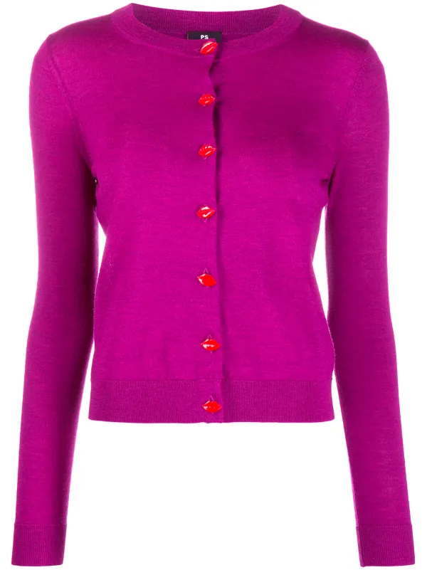 paul smith lips cardigan