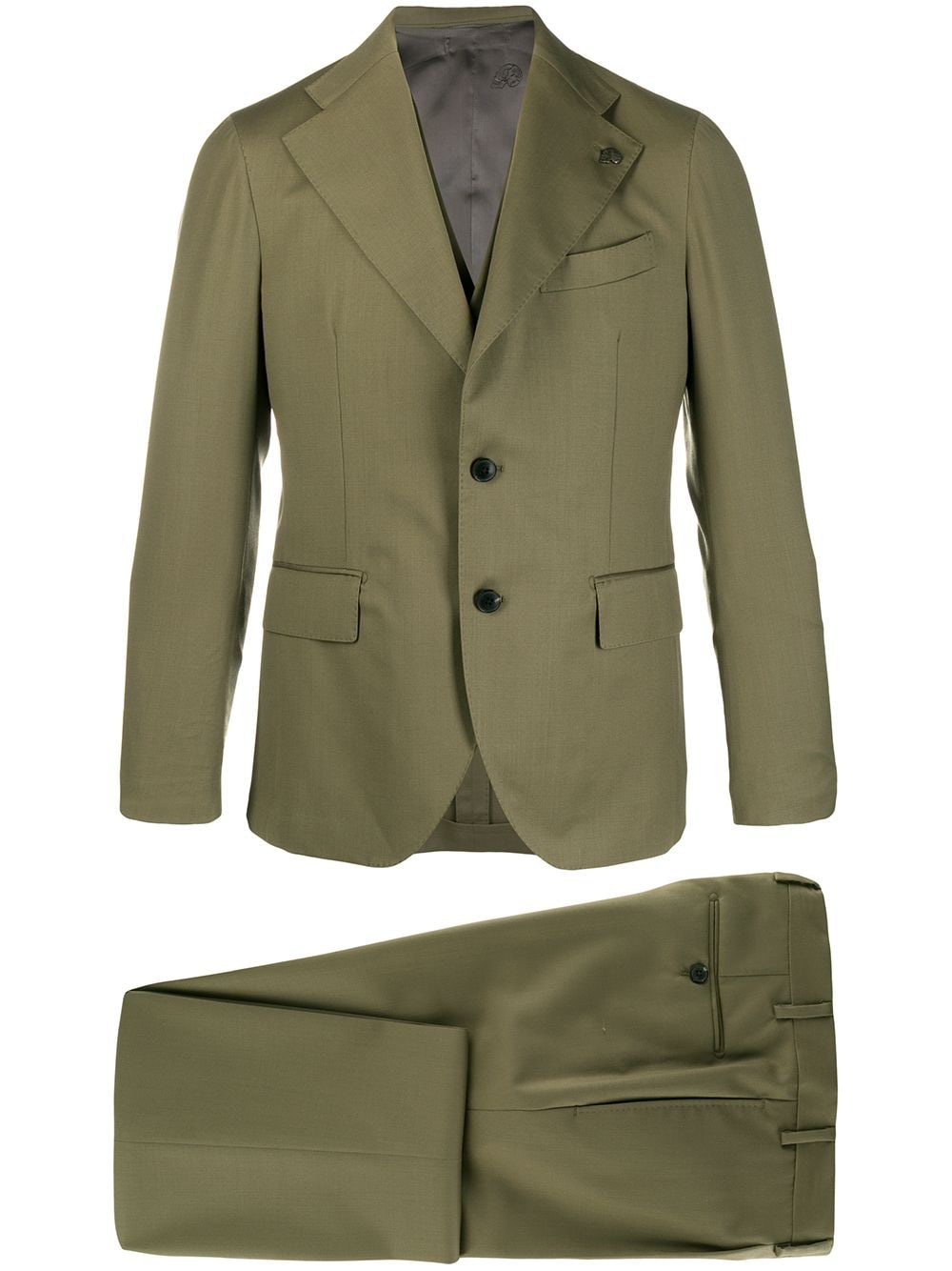 Gabriele Pasini Tailored Three-piece Suit In Green