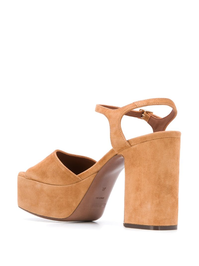 Shop L'autre Chose Platform Sole Sandals In Neutrals