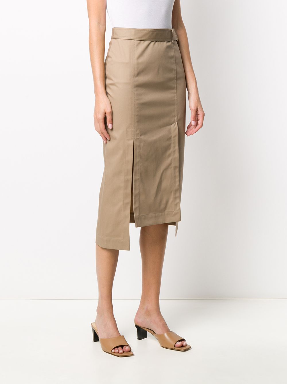 фото Eudon choi fitted slit detail pencil skirt