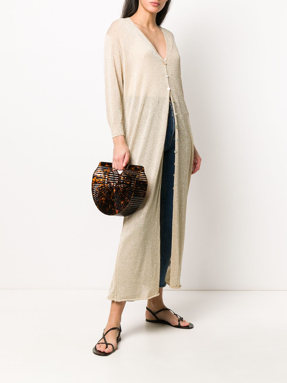 фото So allure long-line lurex cardigan