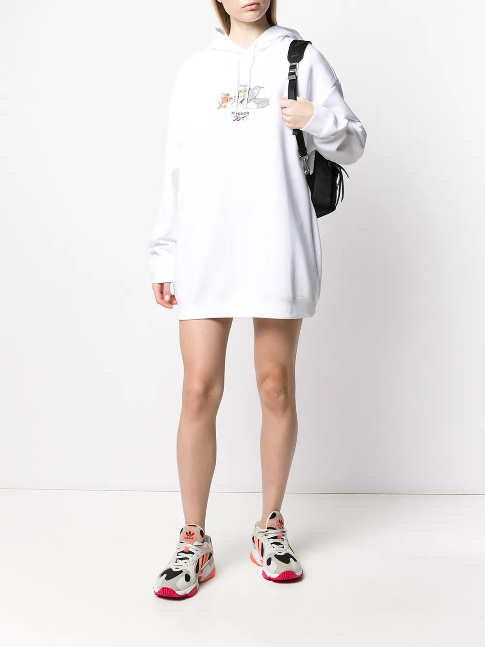 Reebok Hoodie met print Wit