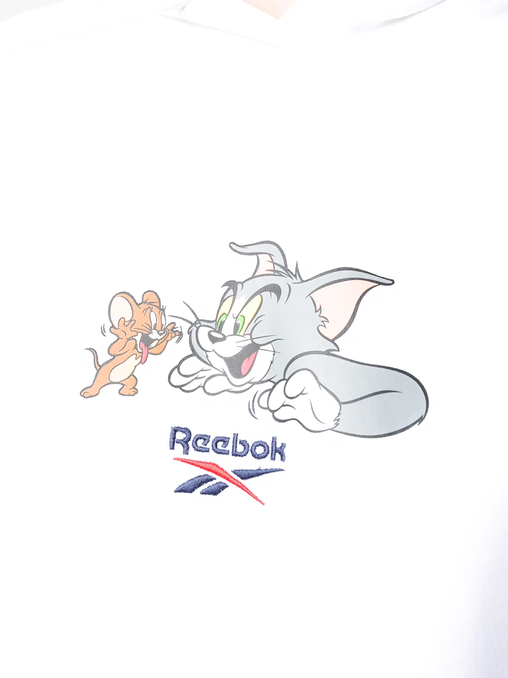 Reebok Hoodie met print Wit
