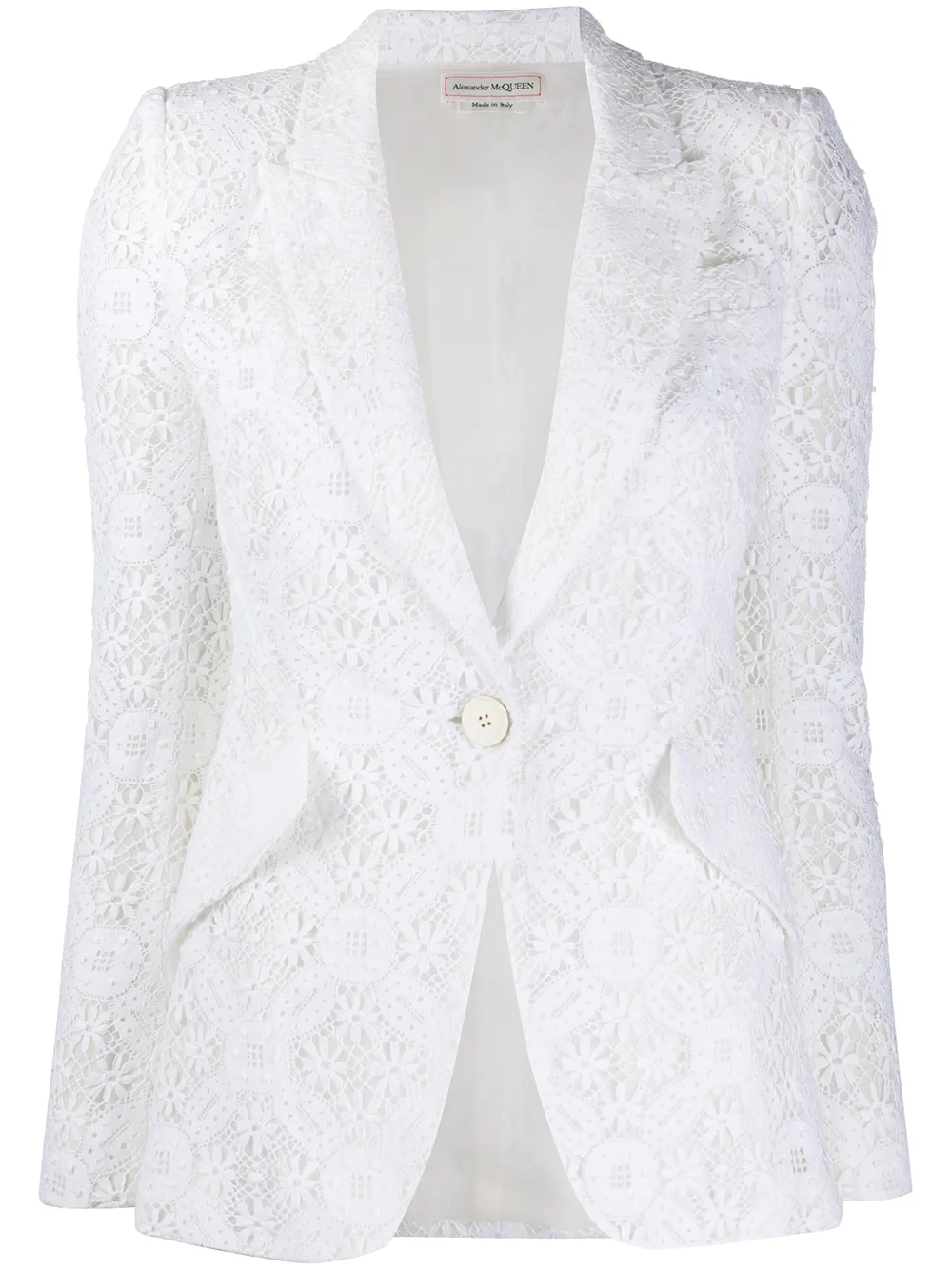 ALEXANDER MCQUEEN BRODERIE ANGLAISE BLAZER