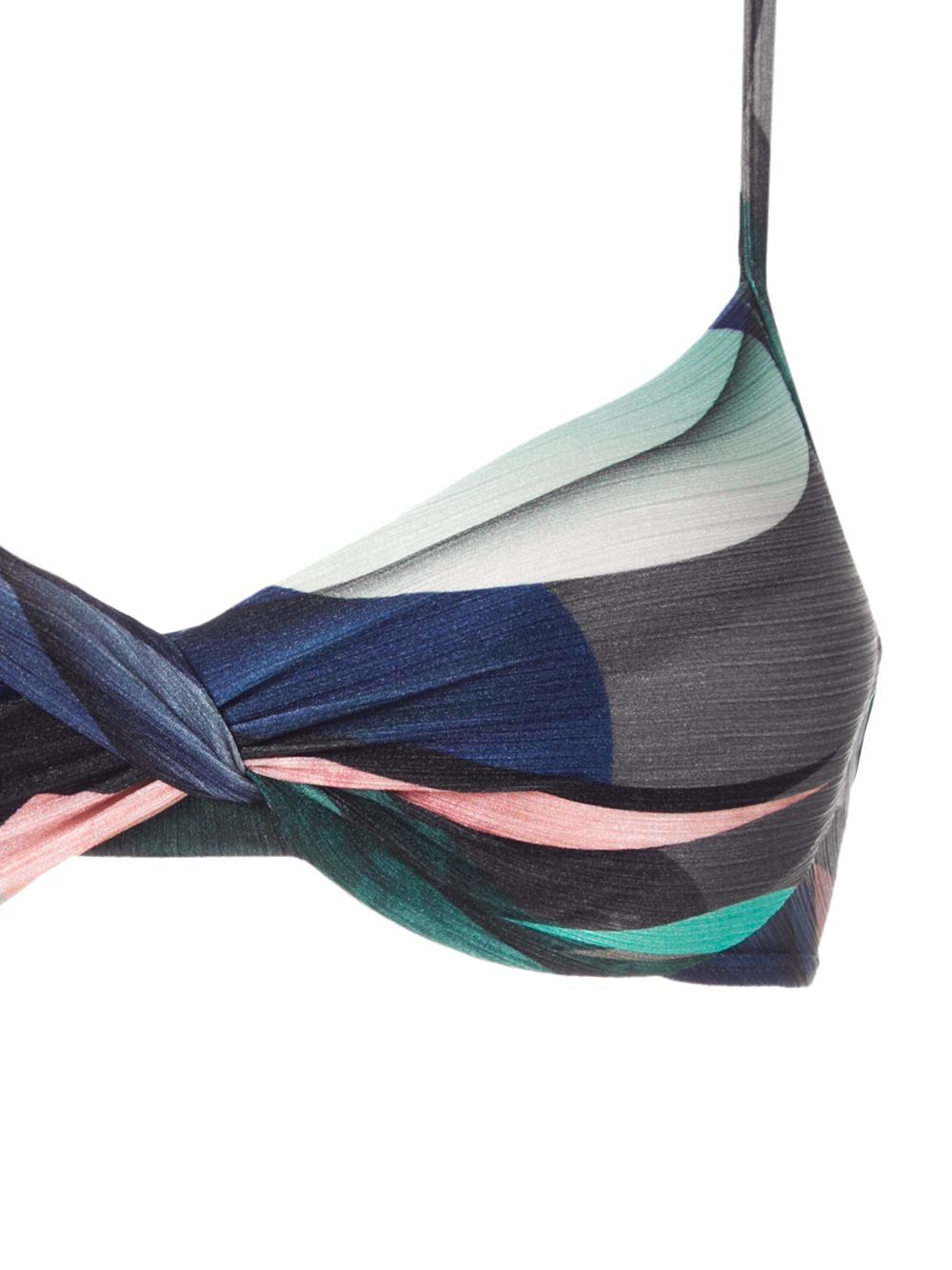 Shop Lygia & Nanny Cassis Printed Bikini Top In Blue