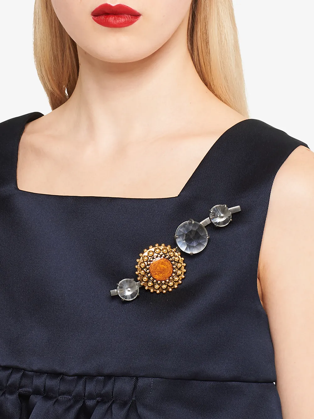 фото Miu miu брошь brooches с кристаллами