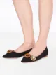 Miu Miu jewelled denim ballerinas