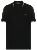 Fred Perry stripe trim polo shirt - Black