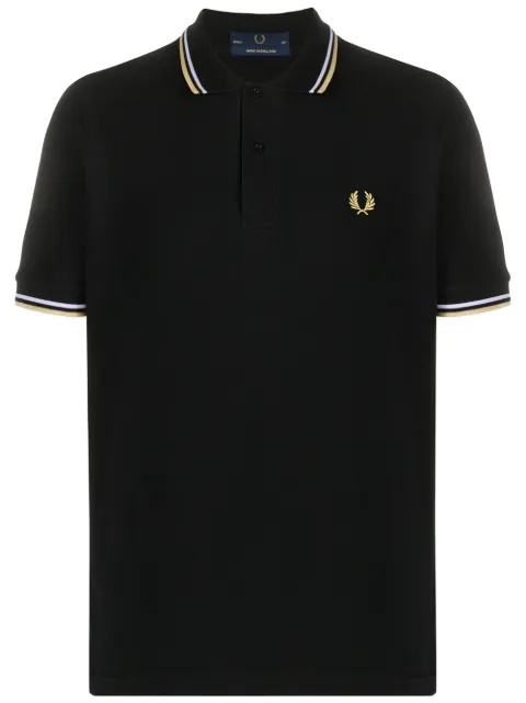 Fred Perry stripe trim polo shirt 