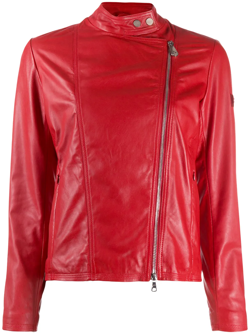 short red leather jacket