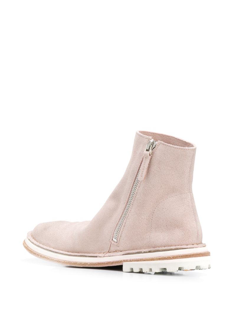 Shop Marsèll Zipped Ankle Boots In Pink