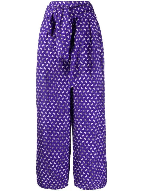 Kenzo abstract print palazzo trousers