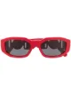Image 1 of Versace Eyewear logo plaque rectangular sunglasses