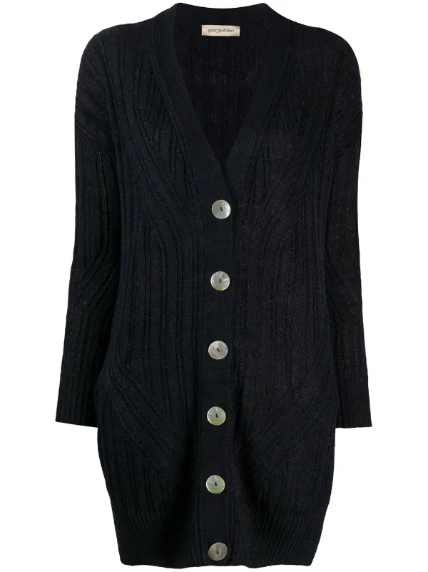 white long line cardigan