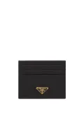 Prada logo-plaque card holder - Black