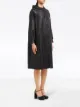 Prada leather oversized trench coat