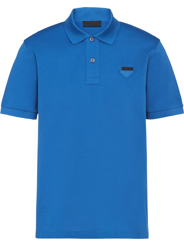prada blue polo shirt