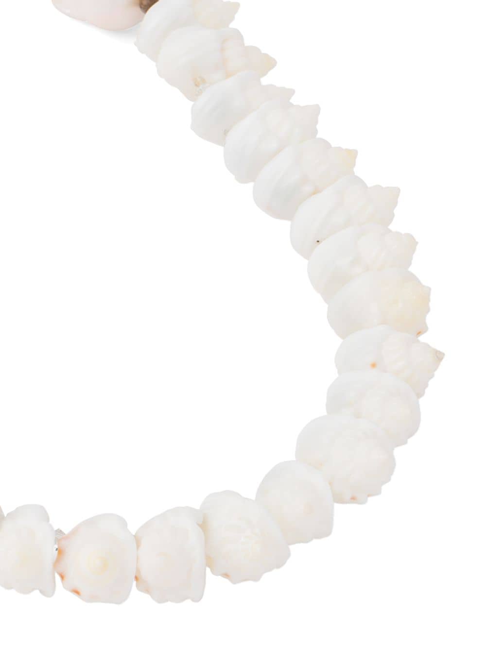 Shop Prada Seashell-embellished Necklace In White