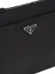 Prada logo clutch bag
