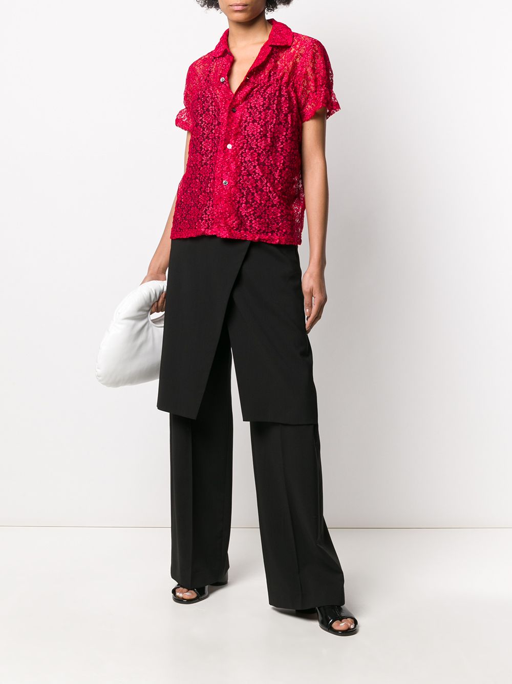 фото Comme des garçons girl sheer lace blouse