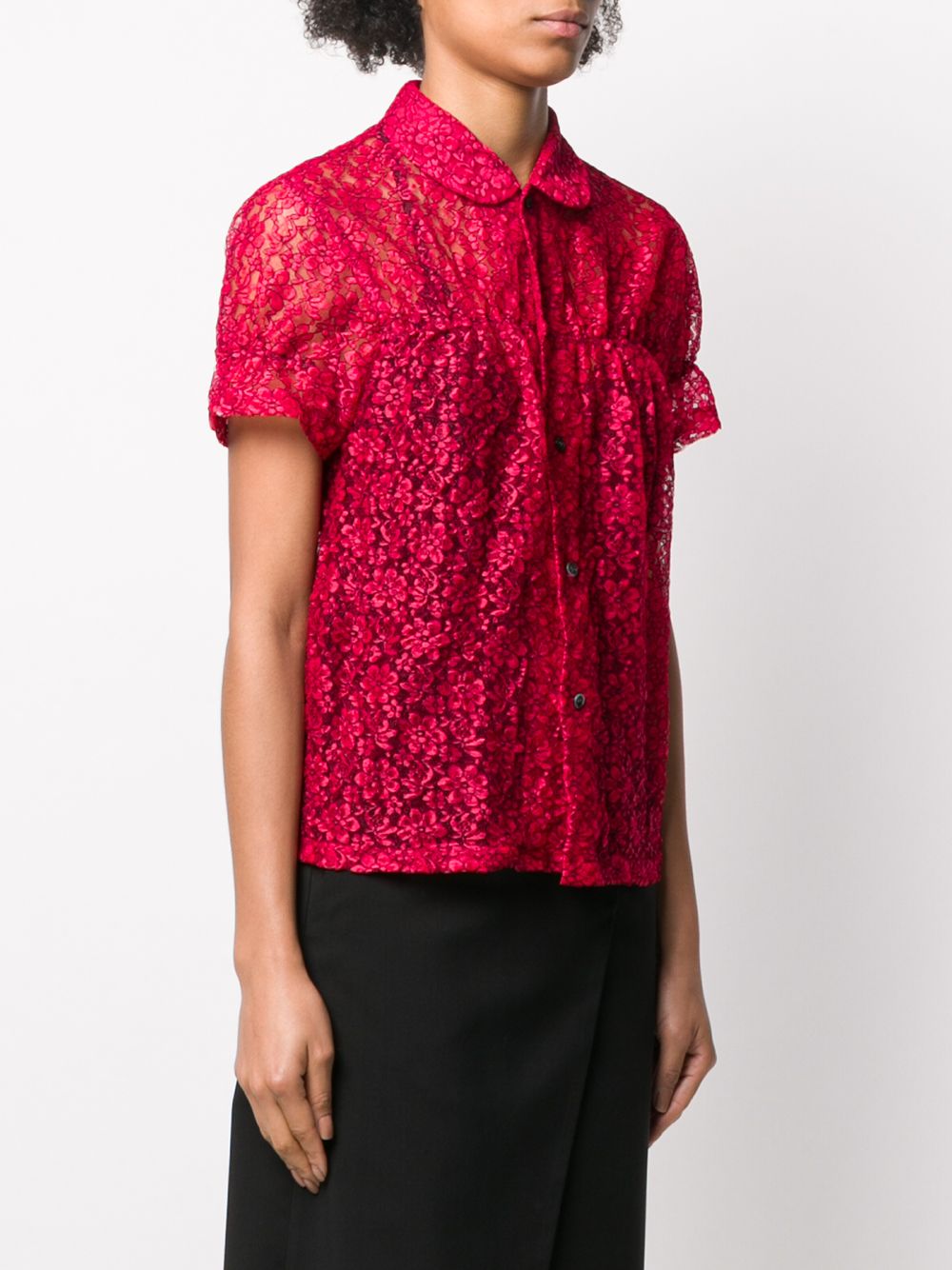 фото Comme des garçons girl sheer lace blouse