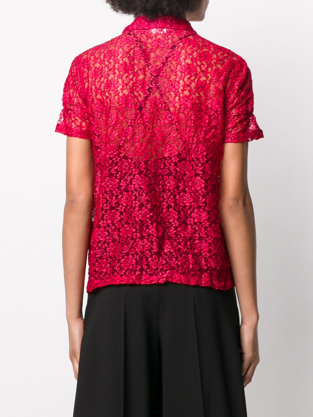 фото Comme des garçons girl sheer lace blouse