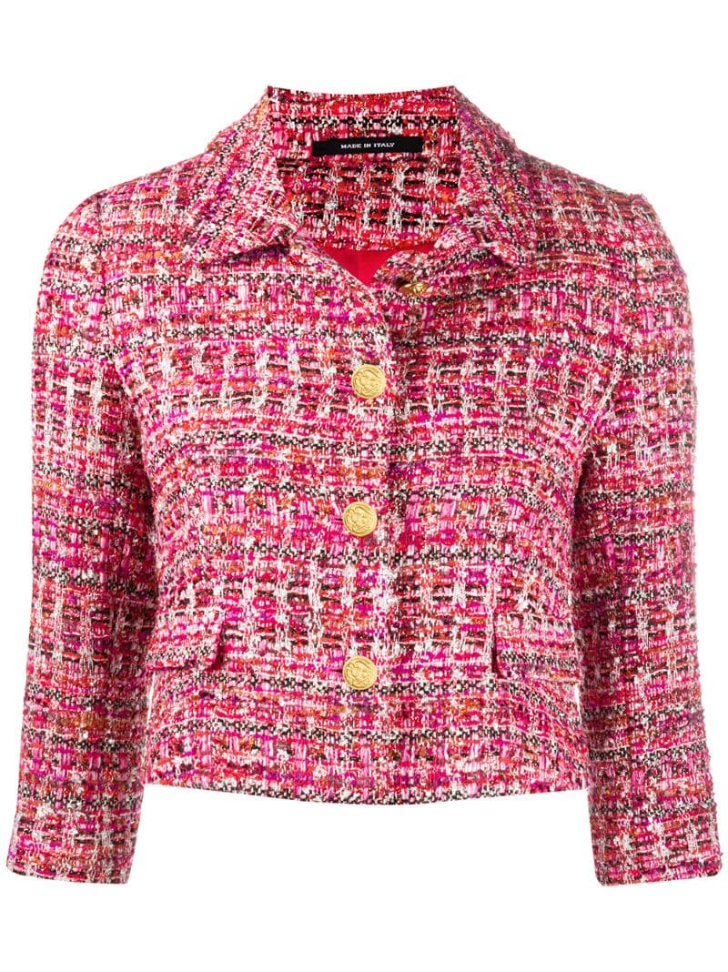 Tagliatore Mya Tweed Jacket In Pink