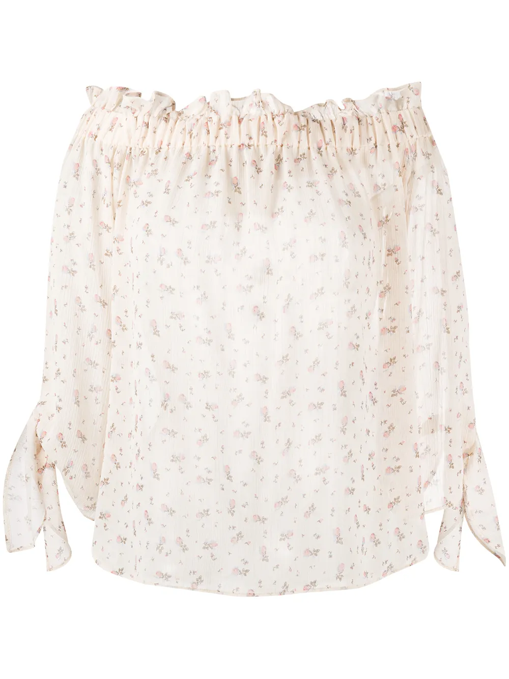 фото Semicouture floral-print sheer blouse