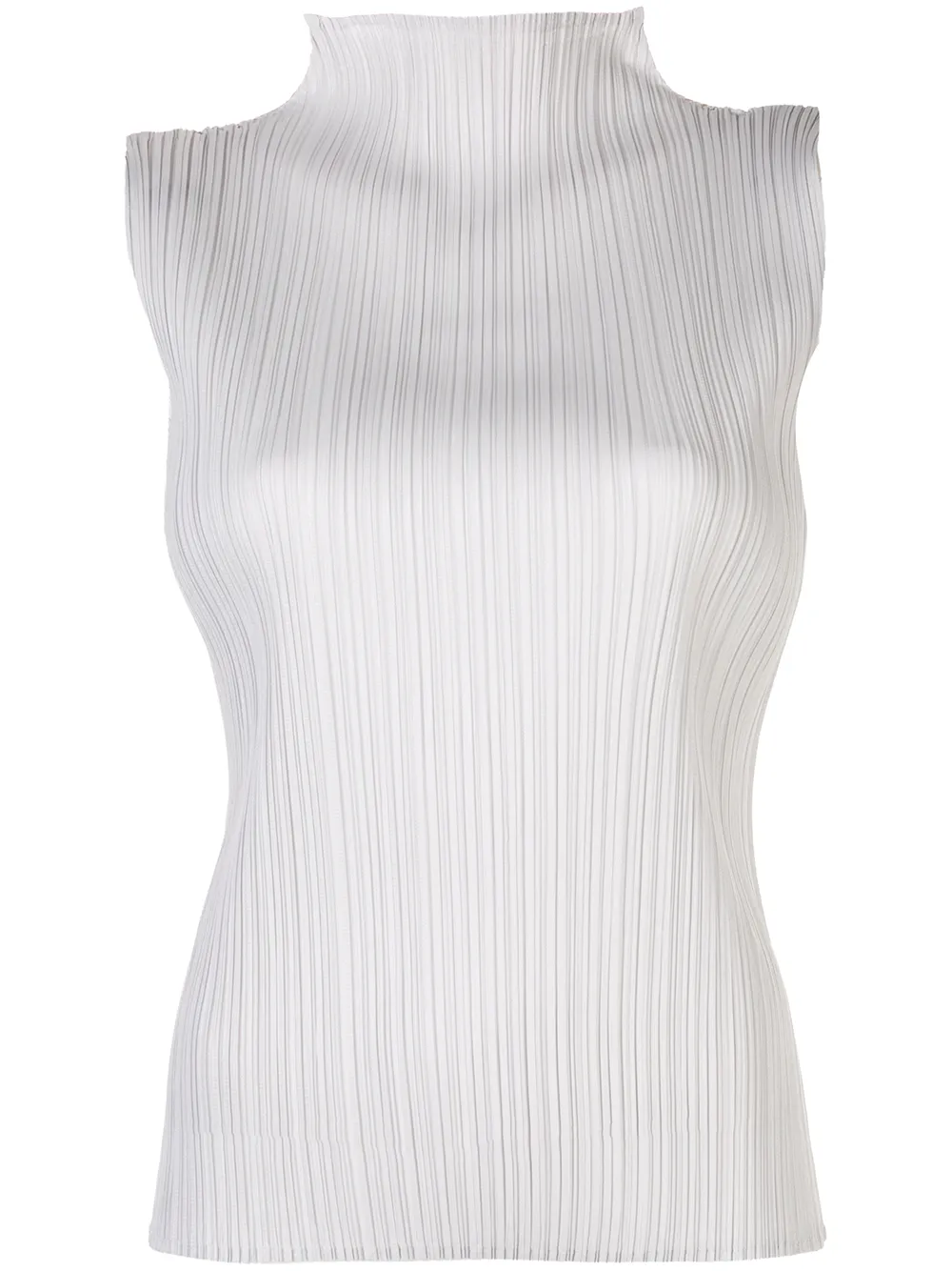 ISSEY MIYAKE SLEEVELESS PLEATED TOP