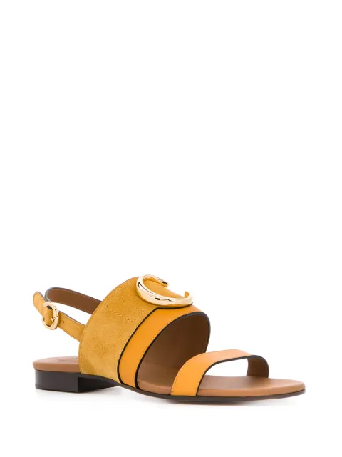 chloe c plaque sandals