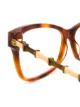 Gucci Eyewear two-tone square-frame glasses