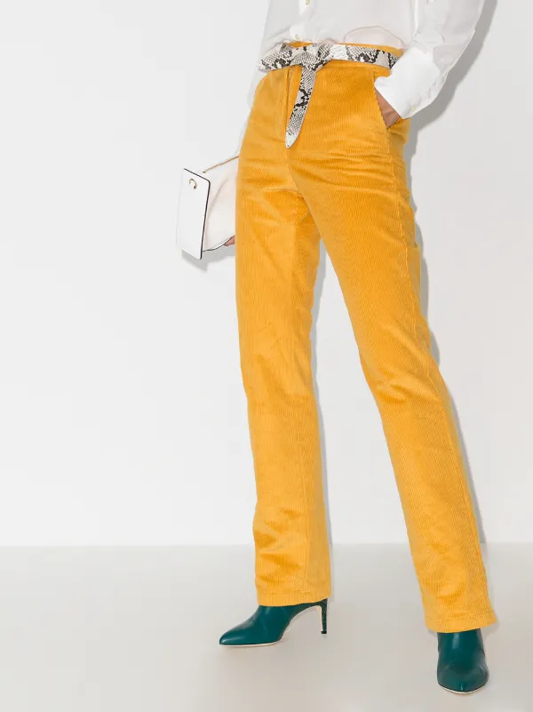 corduroy bootcut trousers