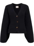 KHAITE The Scarlet cashmere-blend cardigan - Black