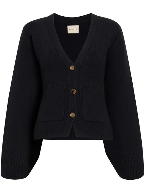 KHAITE The Scarlet cashmere-blend cardigan