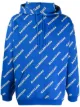 Image 1 of Balenciaga all-over logo-print hoodie