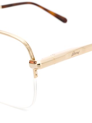 two-tone square frame glasses展示图