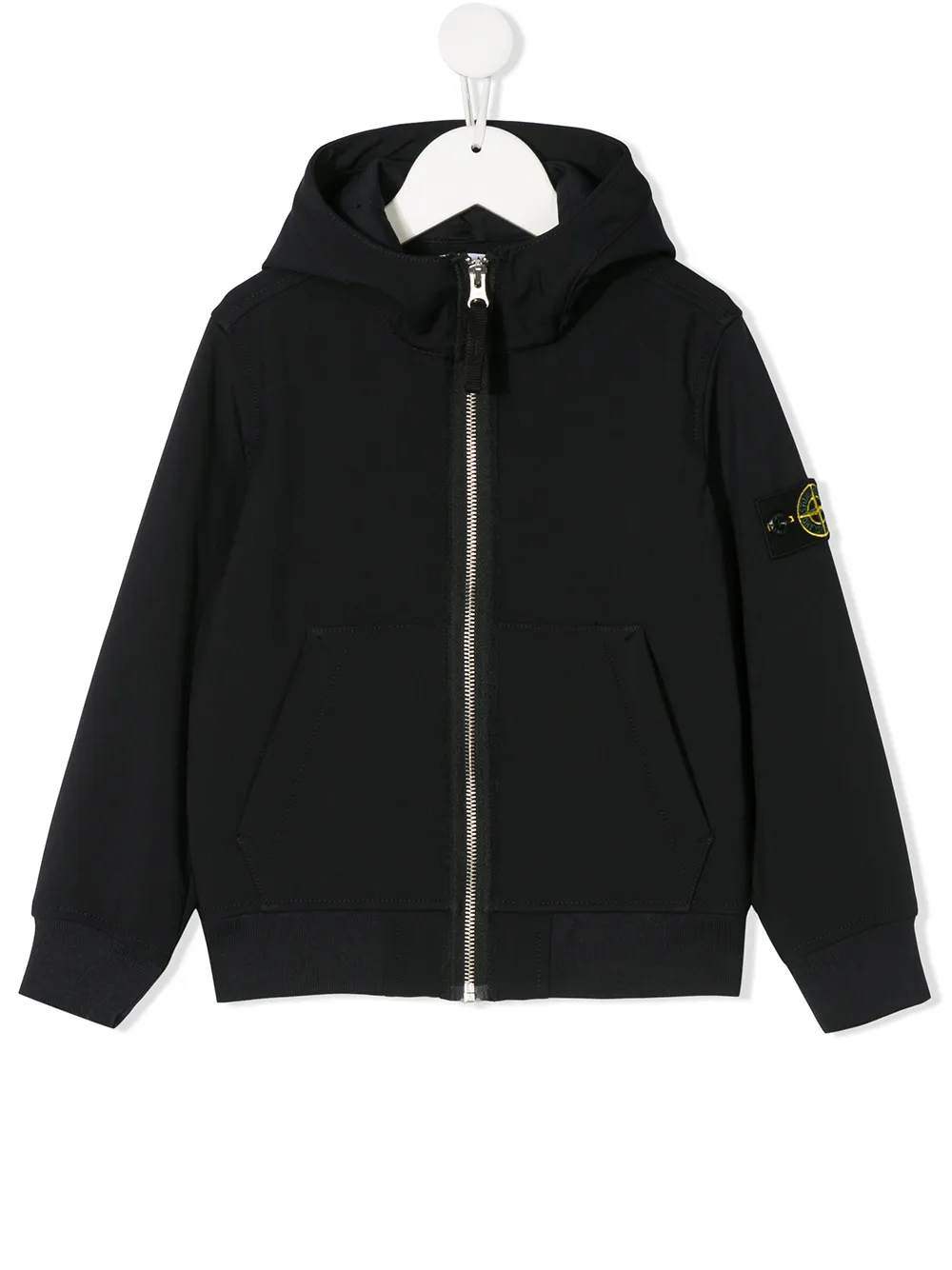 фото Stone island junior куртка с капюшоном и логотипом